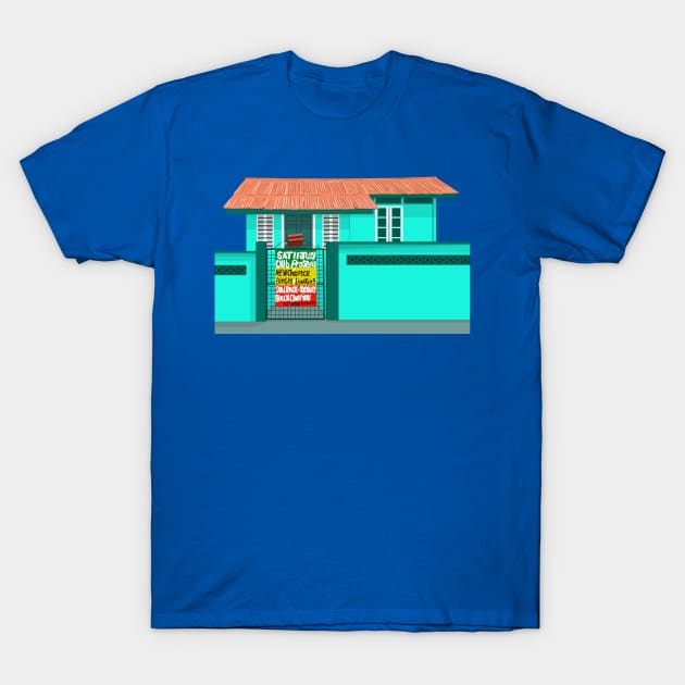 Old Caribbean Home T-Shirt by nicholashugginsdesign